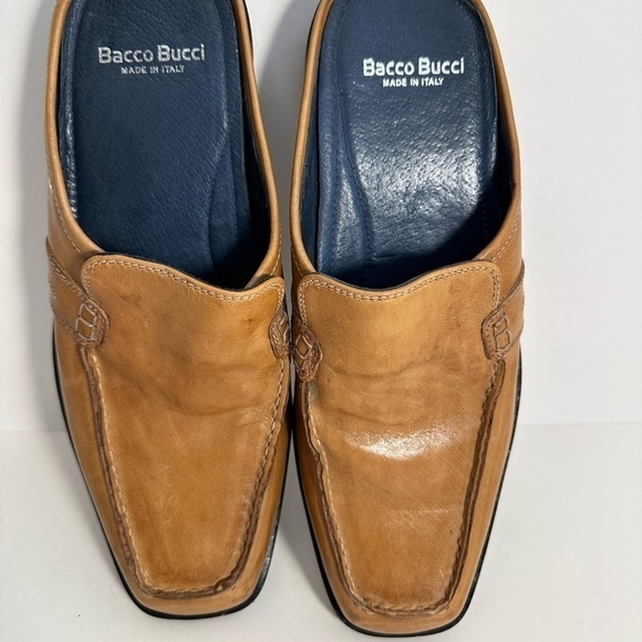 Bacco Bucci Made In Italy Tan Moccasin Slip on Loafers Slippers Sandals Mens 8 main image 8